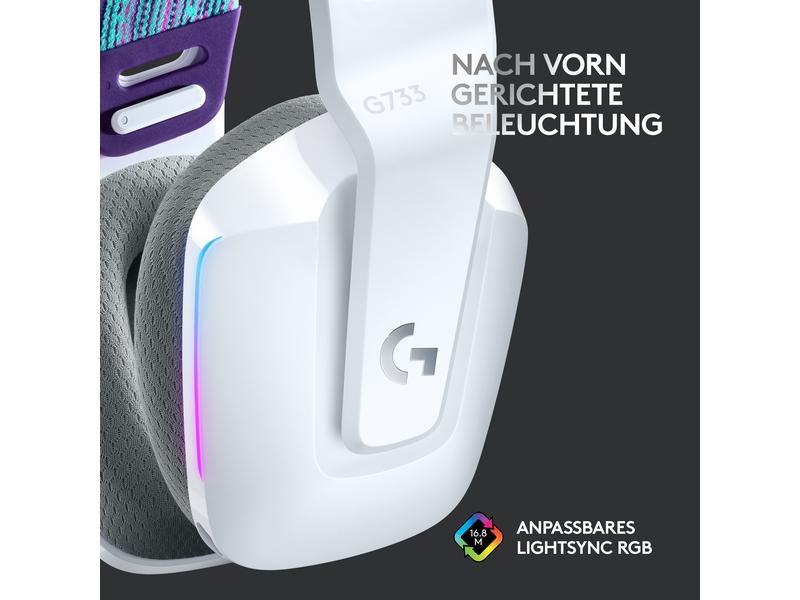 Logitech gaming headset G733 Lightspeed white