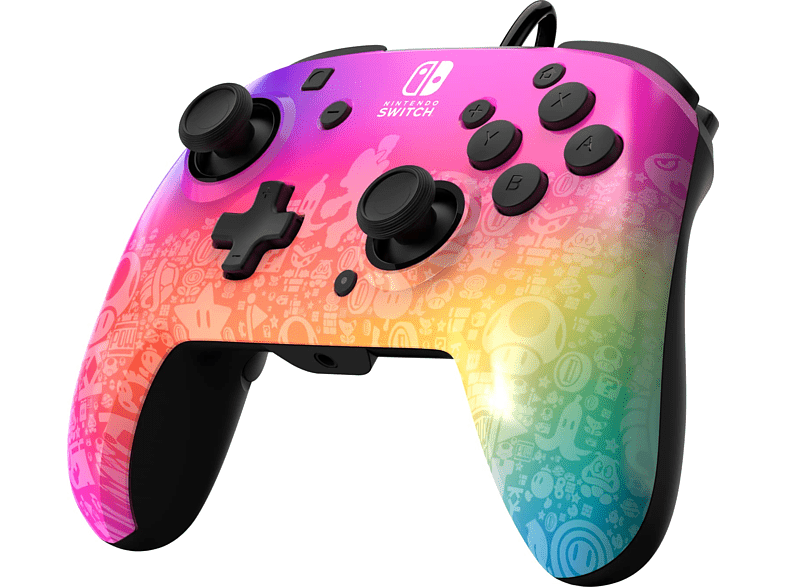 PDP Nintendo Switch Controller Rematch Super Mario: Star Spectrum Pink