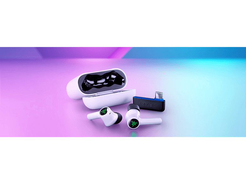 RAZER Hammerhead True HyperSpeed Wireless Gaming Earbuds White