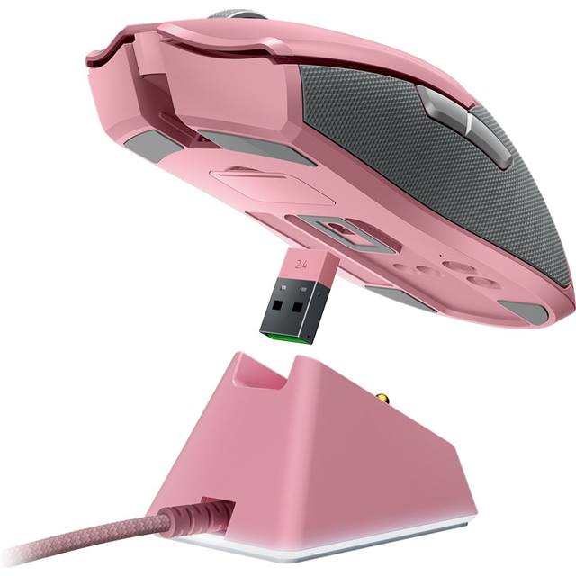 RAZER gaming mouse Viper Ultimate & Dock Quartz Pink