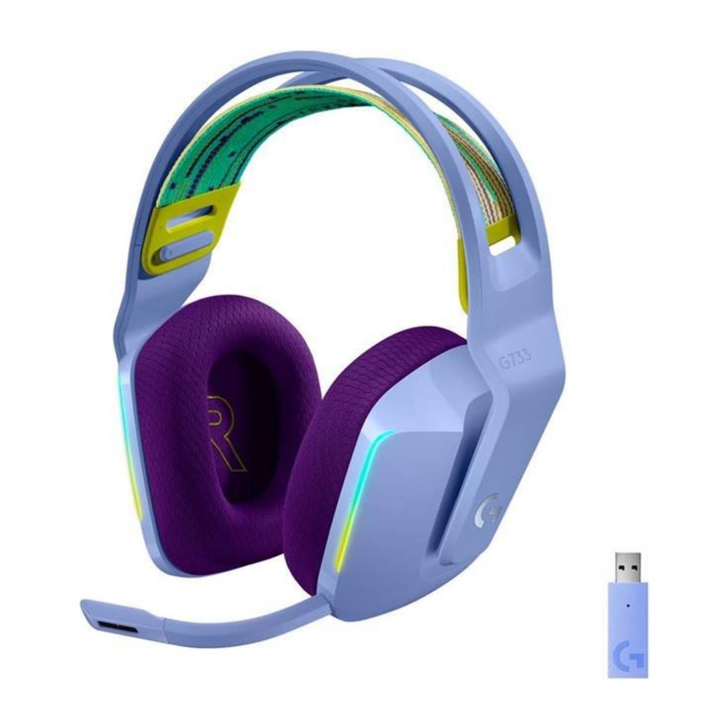 Logitech G733 Lightspeed Wireless Gaming Headset (Purple)