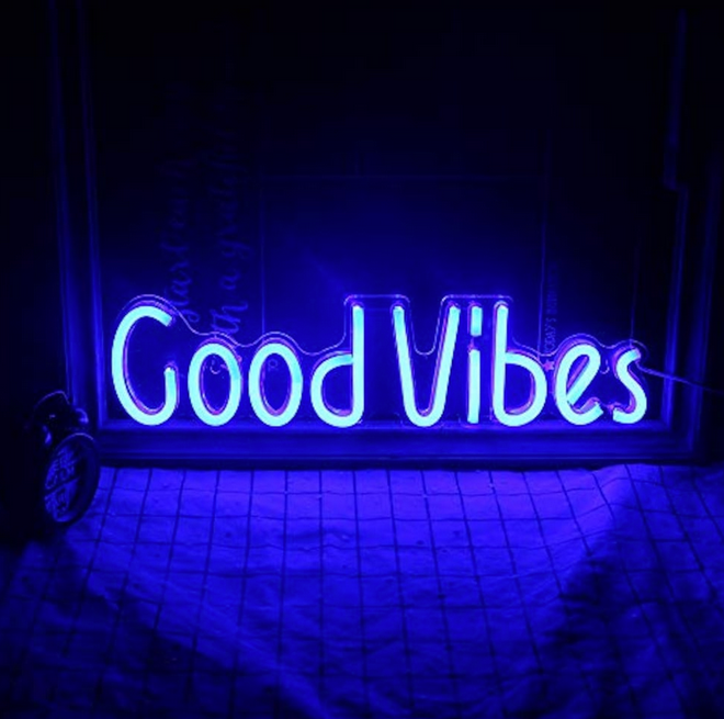 Wanxing Good Vibes neon sign