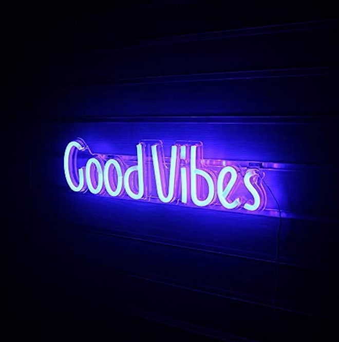 Wanxing Good Vibes neon sign