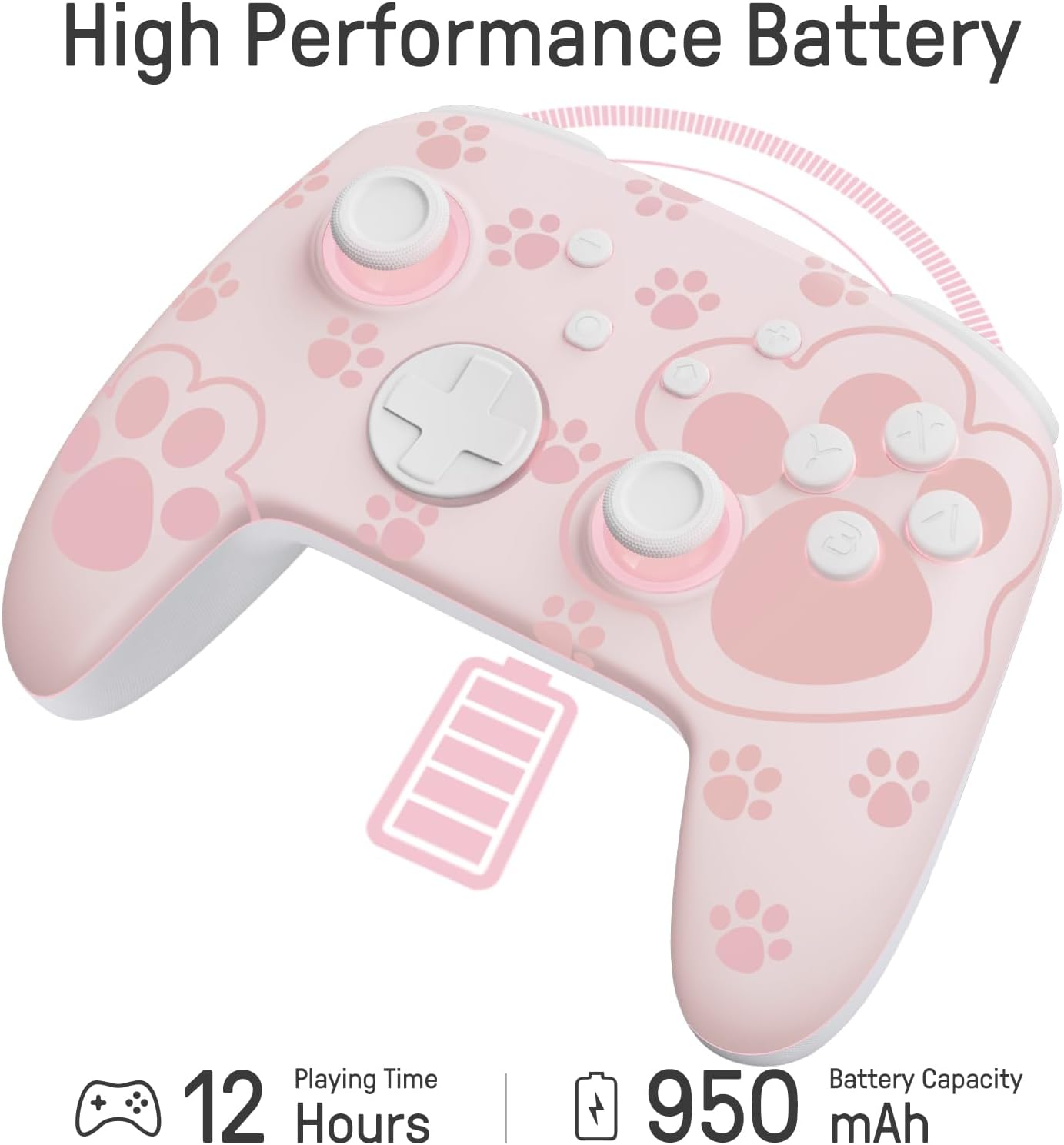 FUNLAB Firefly Pro Wireless Nintendo Switch Controller - Cat Paw