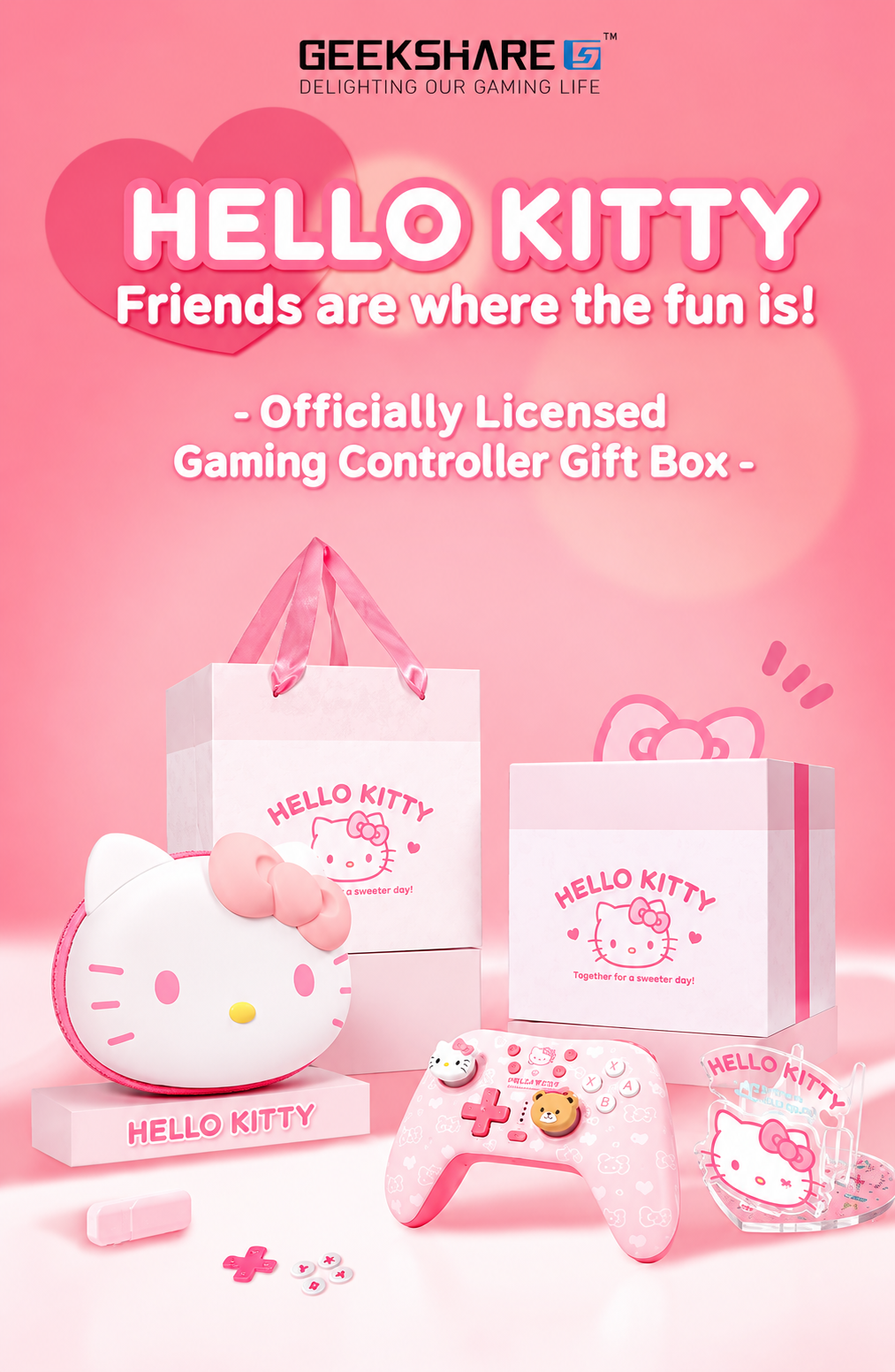 GeekShare Hello Kitty Controller Gift Box