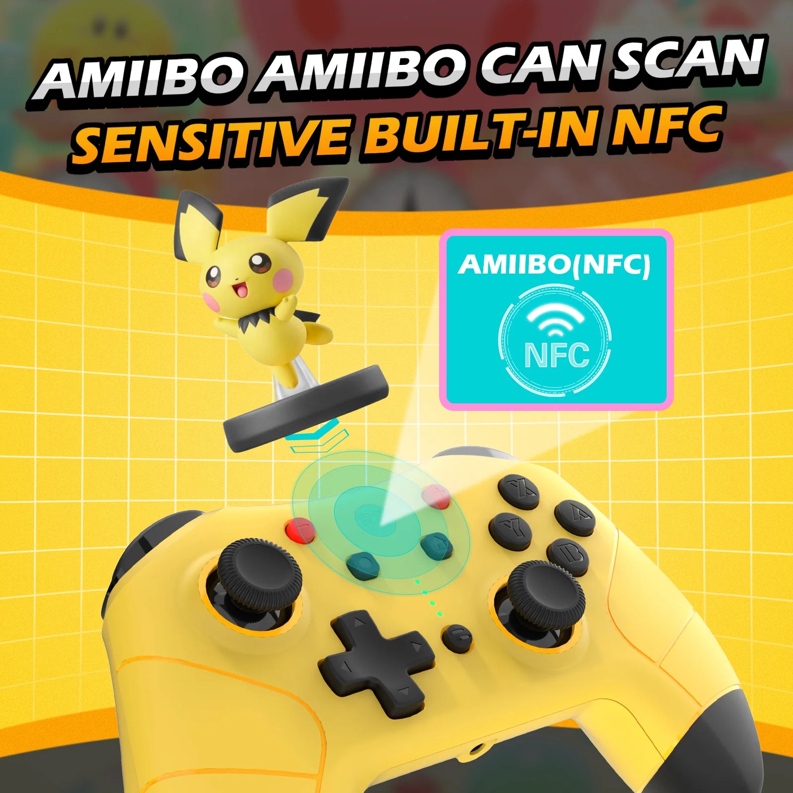 IINE Wireless Controller for Nintendo Switch (Yellow)