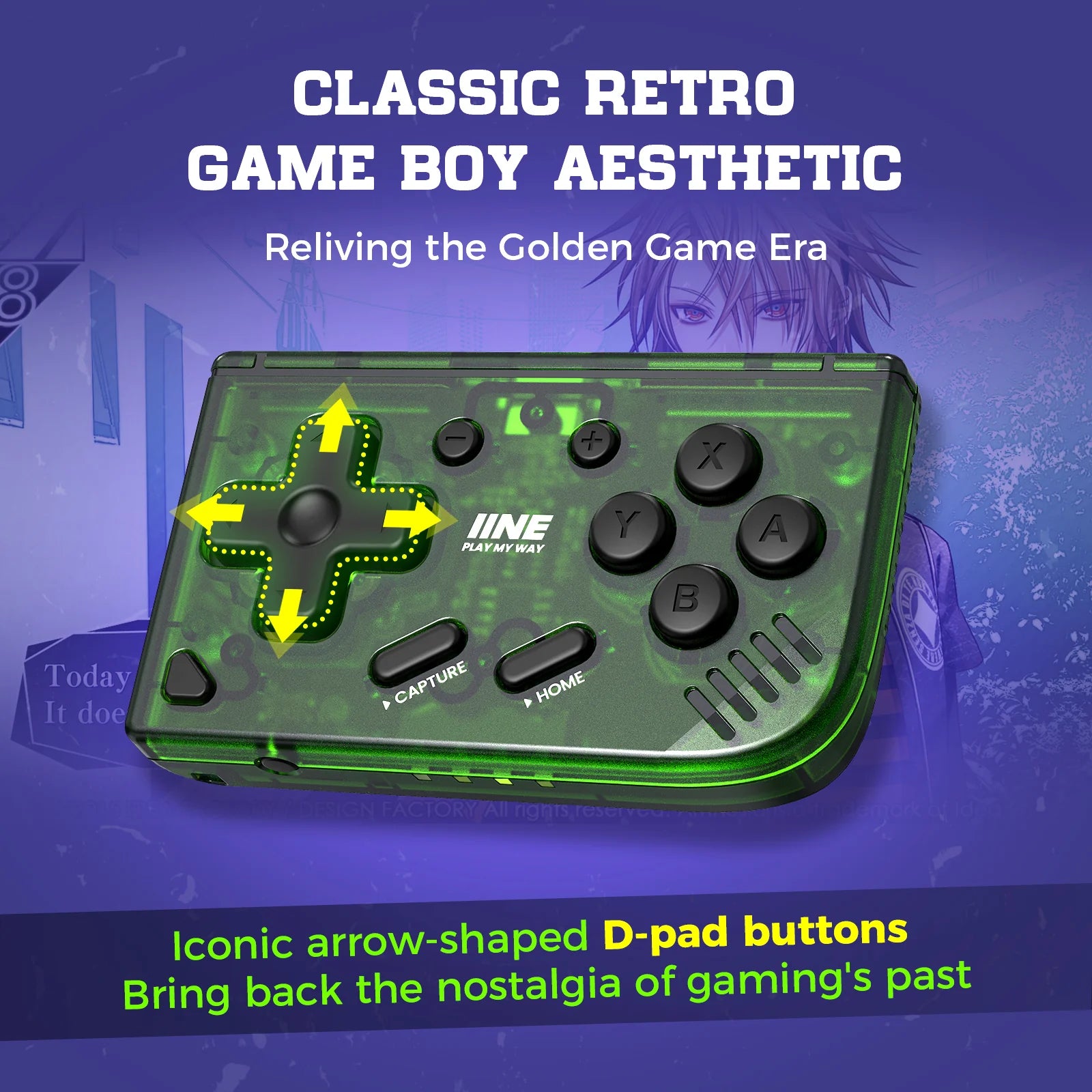 IINE Mini Retro Ananke Controller Schwarz