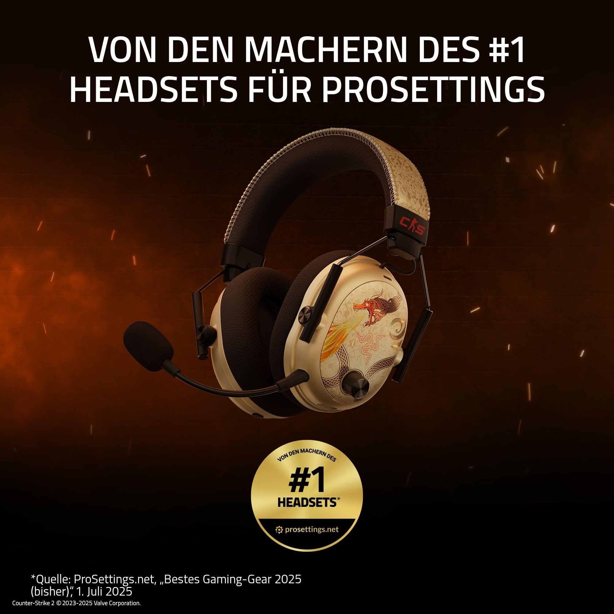 Razer Blackshark V3 Pro Gaming Headset  - Counter-Strike 2 Edition