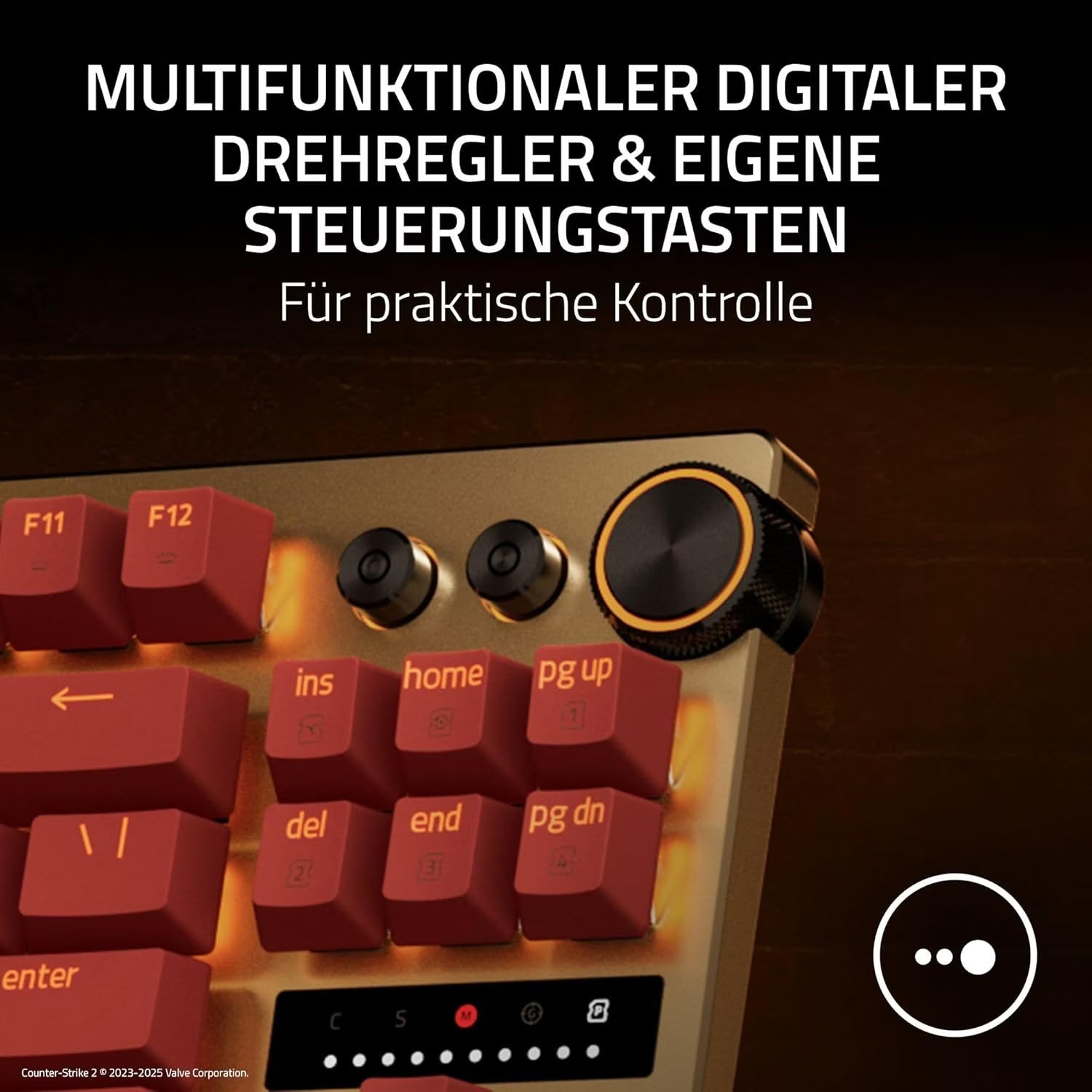 Razer Huntsman V3 Pro Tenkeyless Gaming Tastatur - Counter-Strike 2 Edition