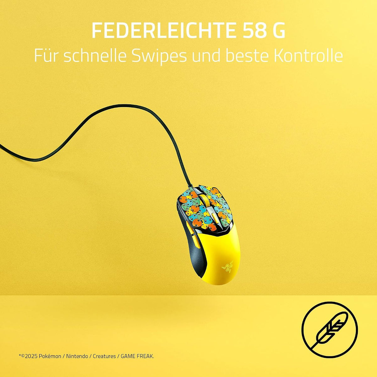 Razer Cobra Gaming-Maus Pokémon Edition Gelb