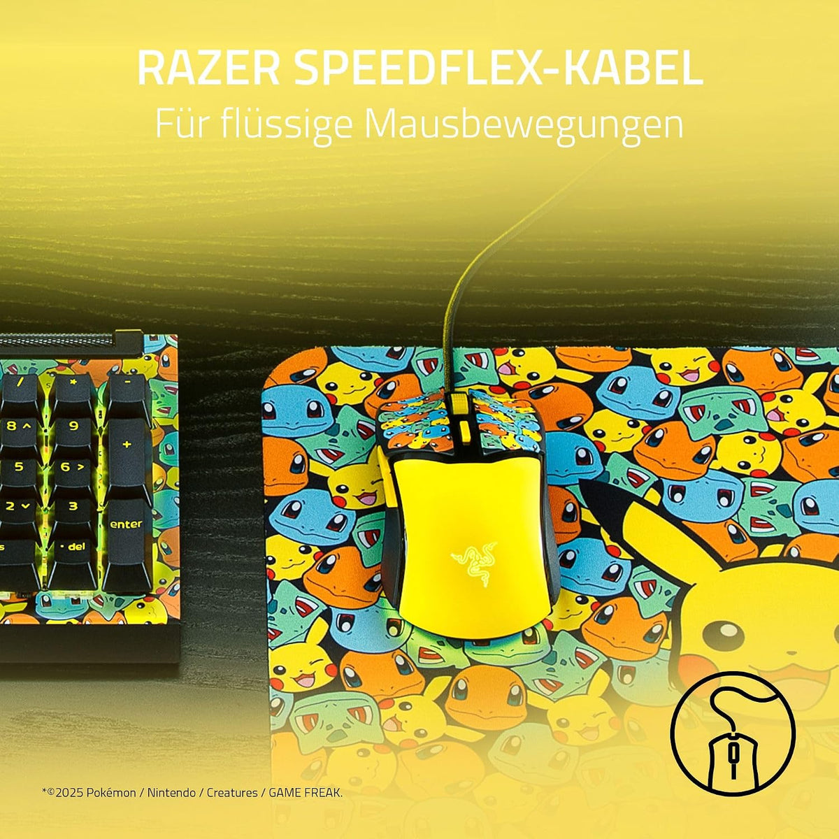 Razer Cobra Gaming-Maus Pokémon Edition Gelb