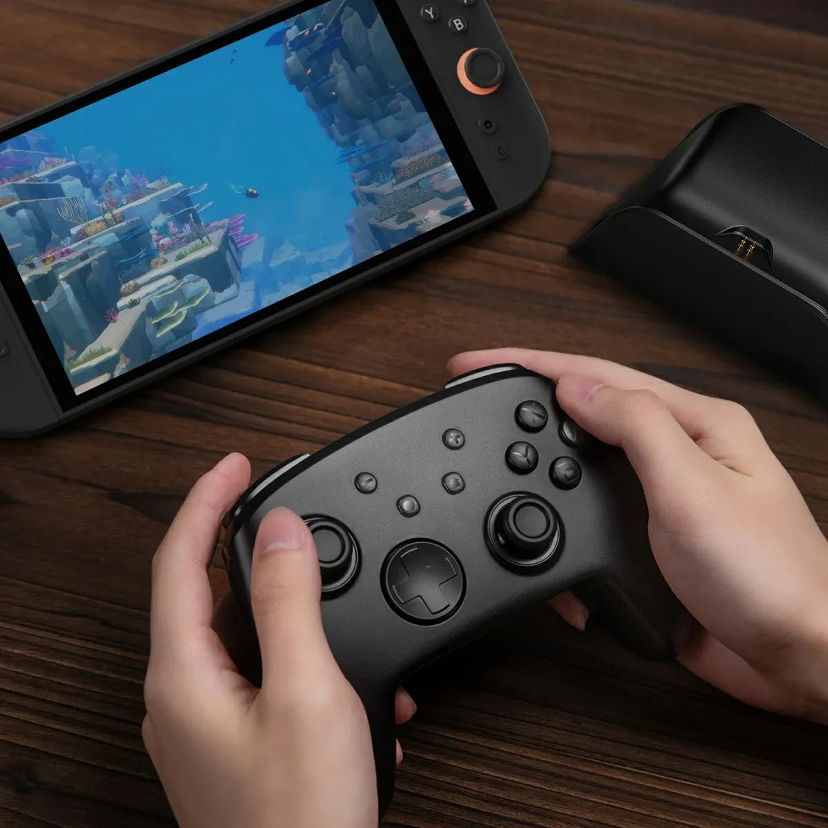 FUNLAB Luminex Pro "Dave the Diver" Wireless Nintendo Switch Controller + Charging Dock