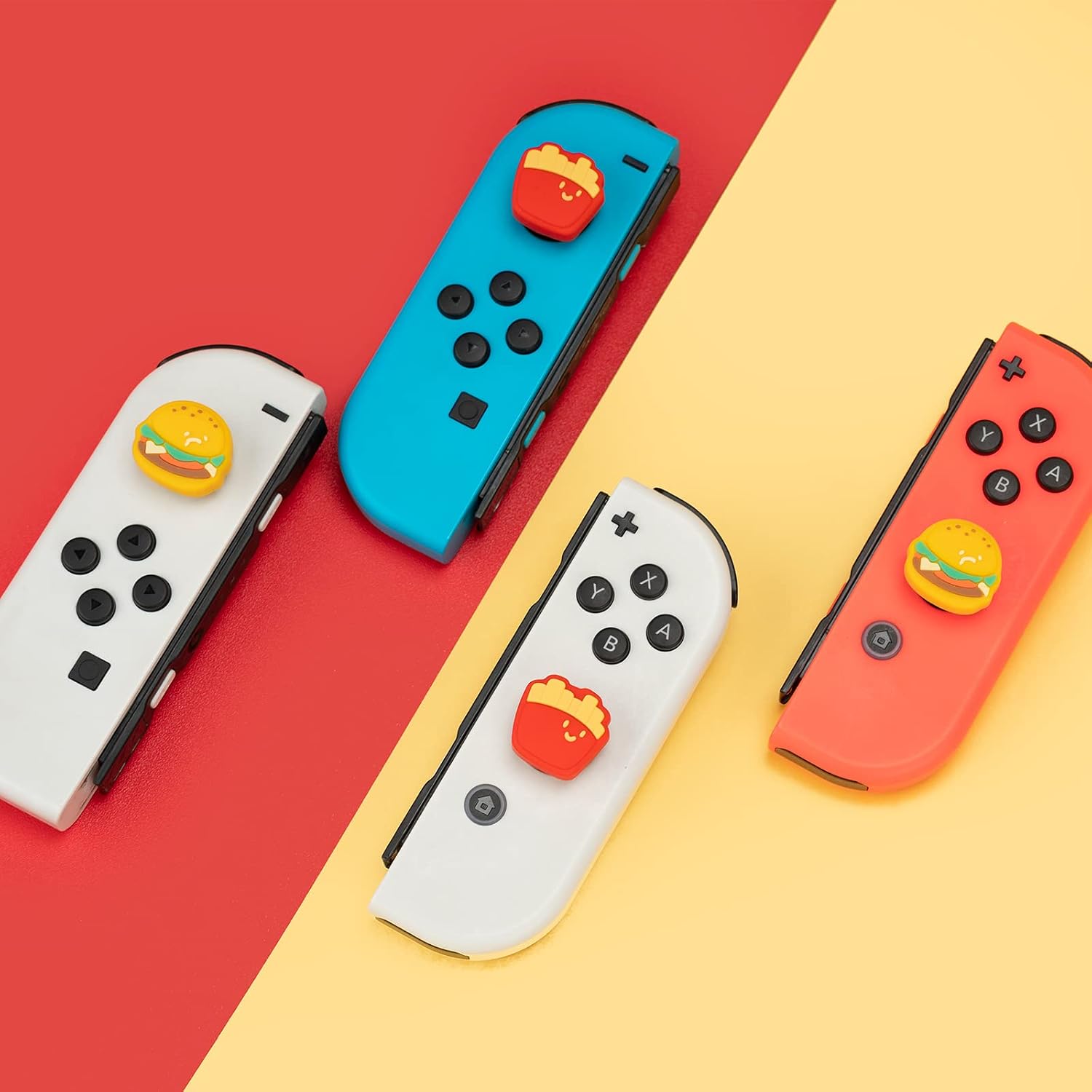 GeekShare "Hamburger Set" Thumb Grips (Nintendo Switch, OLED, Lite)
