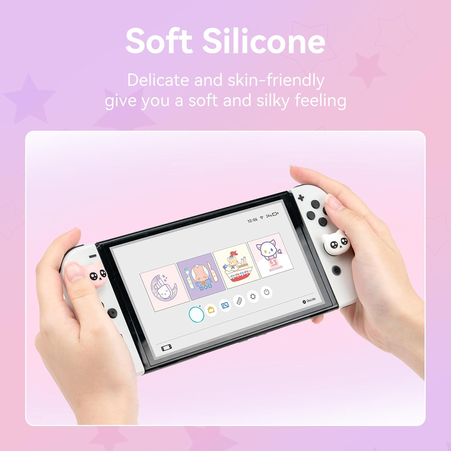 GeekShare "Miao Miao" Thumb Grips (Nintendo Switch, OLED, Lite)