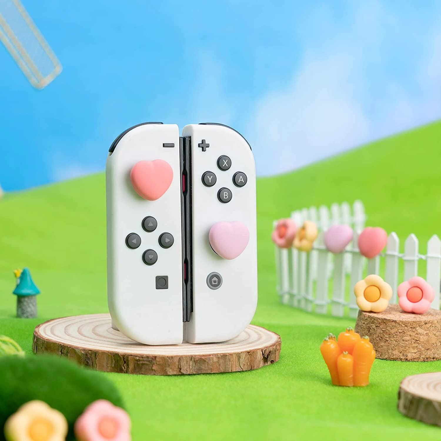 GeekShare "Bloom Heart" Thumb Grips (Nintendo Switch, OLED, Lite)