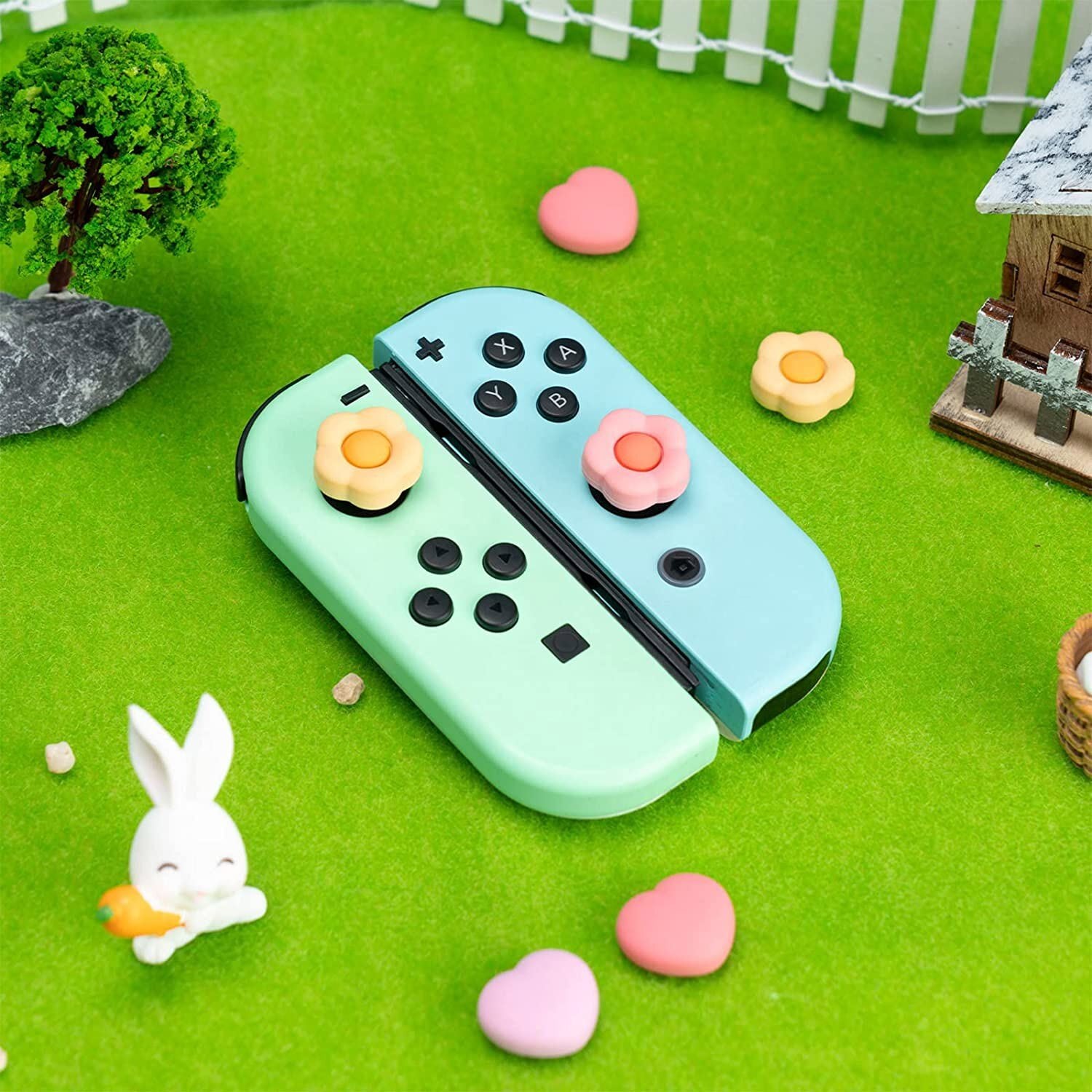GeekShare "Bloom Heart" Thumb Grips (Nintendo Switch, OLED, Lite)