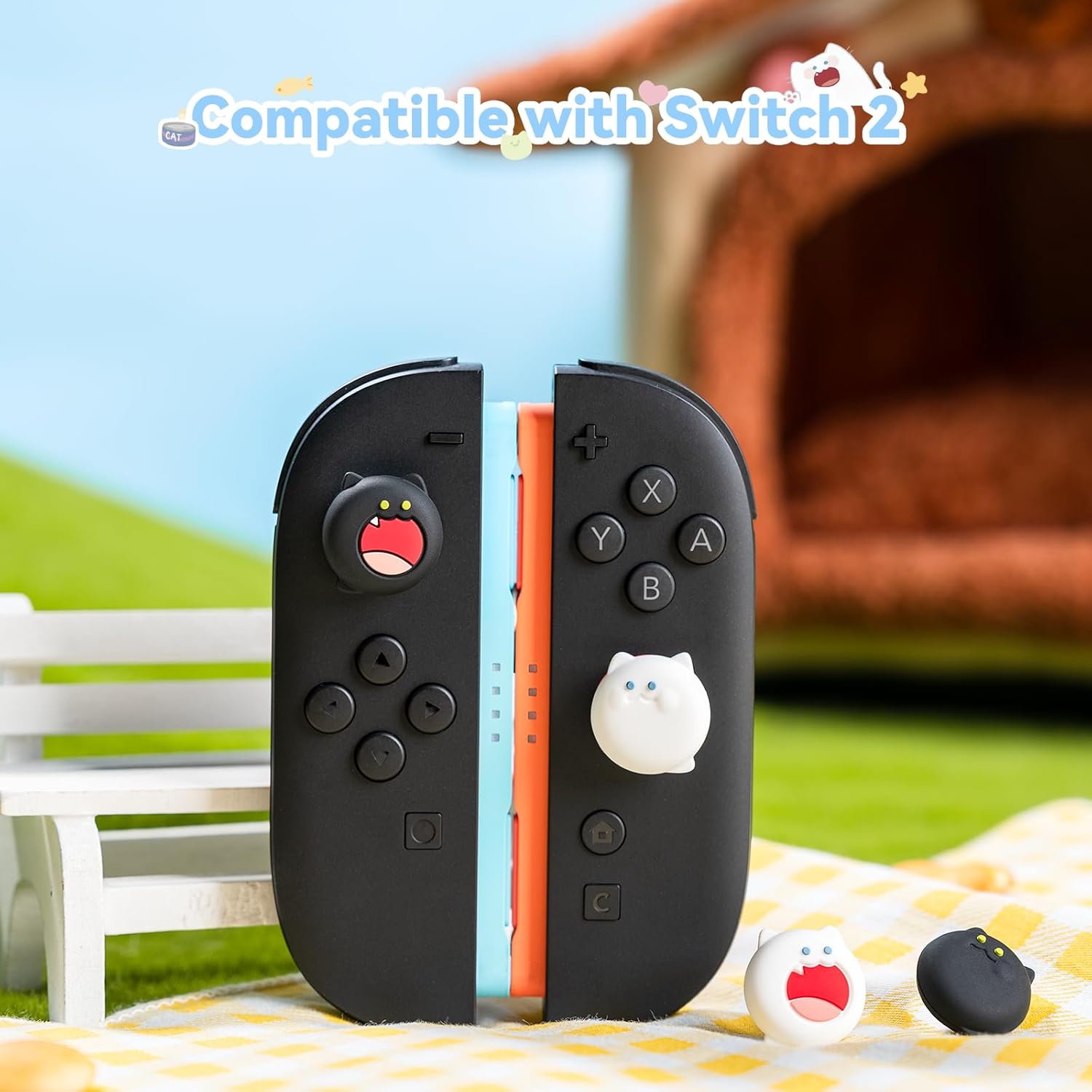 GeekShare "Bobo Cat" Thumb Grips (Nintendo Switch 2)