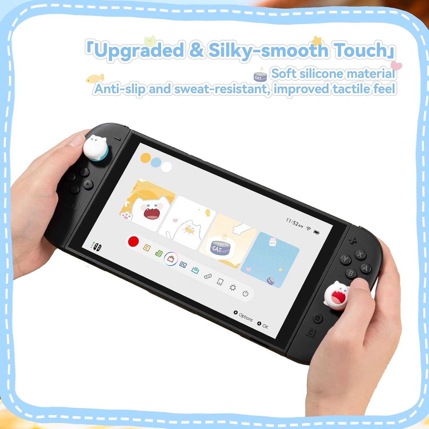 GeekShare "Bobo Cat" Thumb Grips (Nintendo Switch 2)