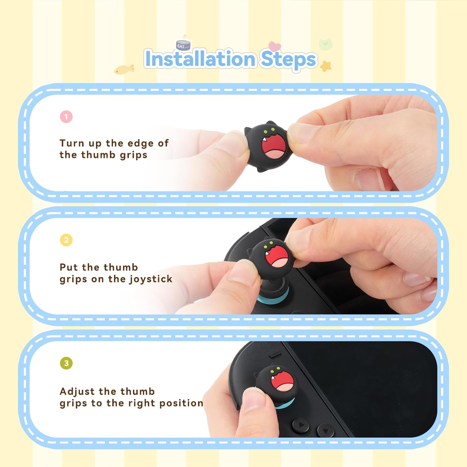 GeekShare "Bobo Cat" Thumb Grips (Nintendo Switch 2)
