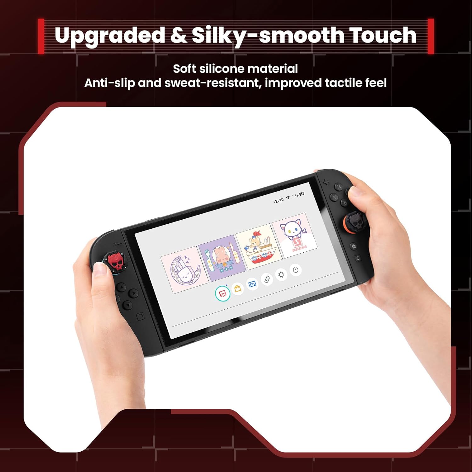GeekShare "Bone Spirit Armor" Thumb Grips (Nintendo Switch 2)