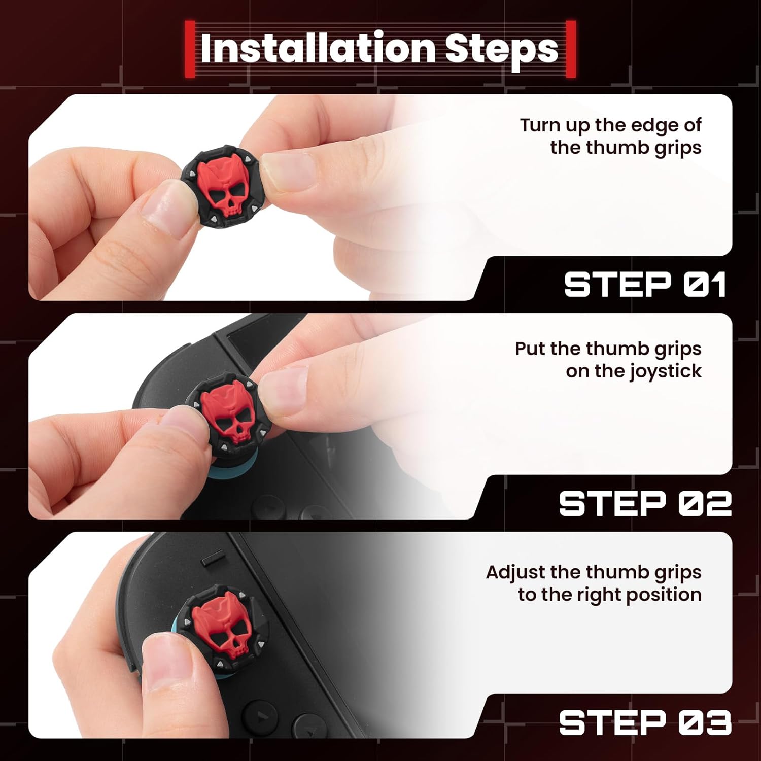 GeekShare "Bone Spirit Armor" Thumb Grips (Nintendo Switch 2)