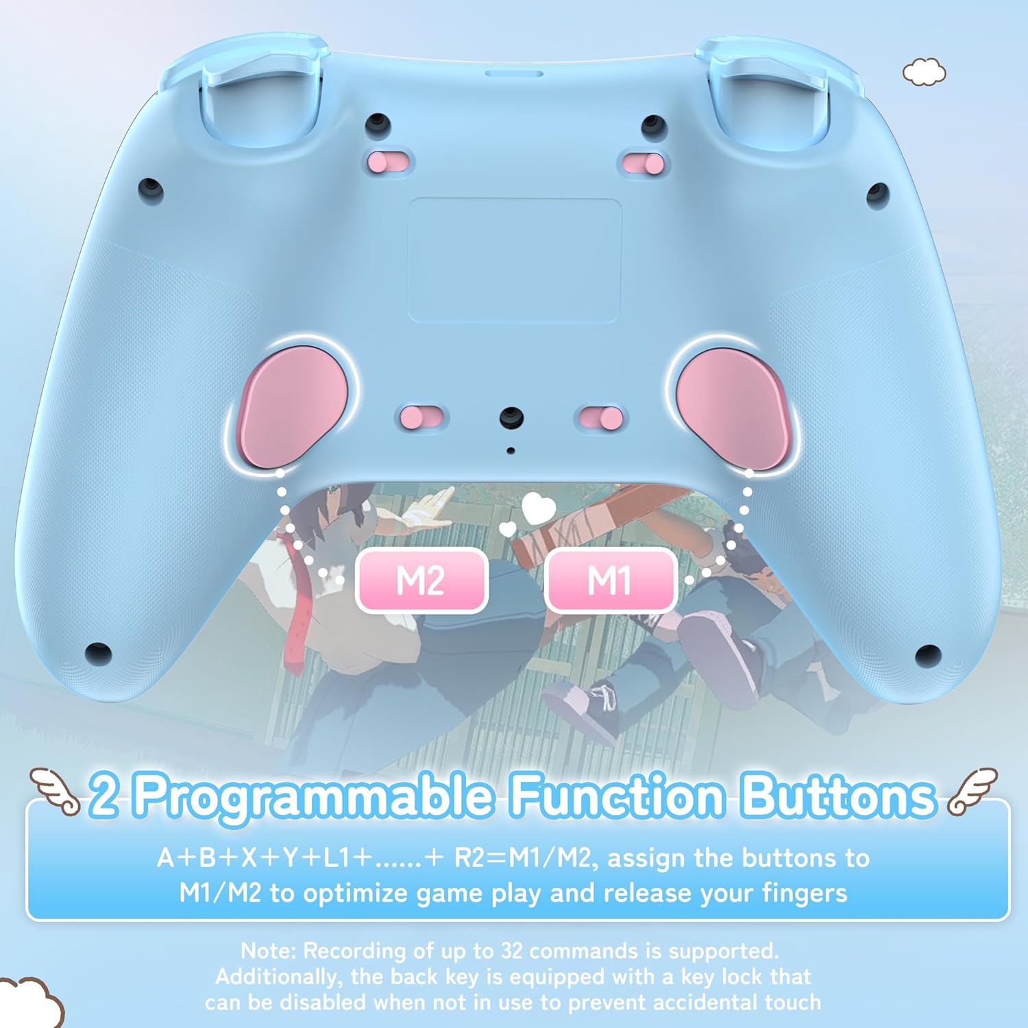 Geekshare Cinnamoroll Wireless Nintendo Controller