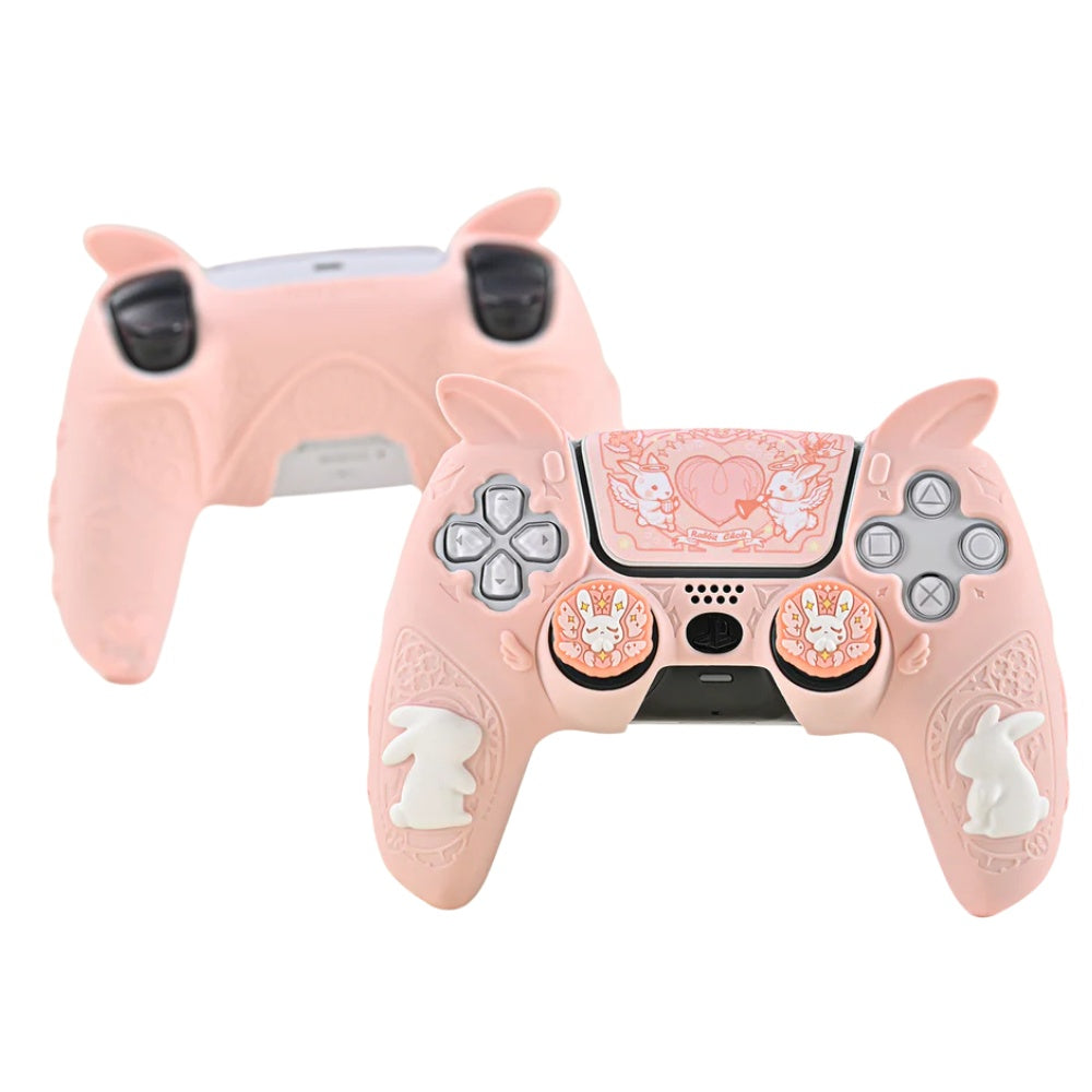 GeekShare "Gothic Bunny" PS5 Controller Skin (Pink)