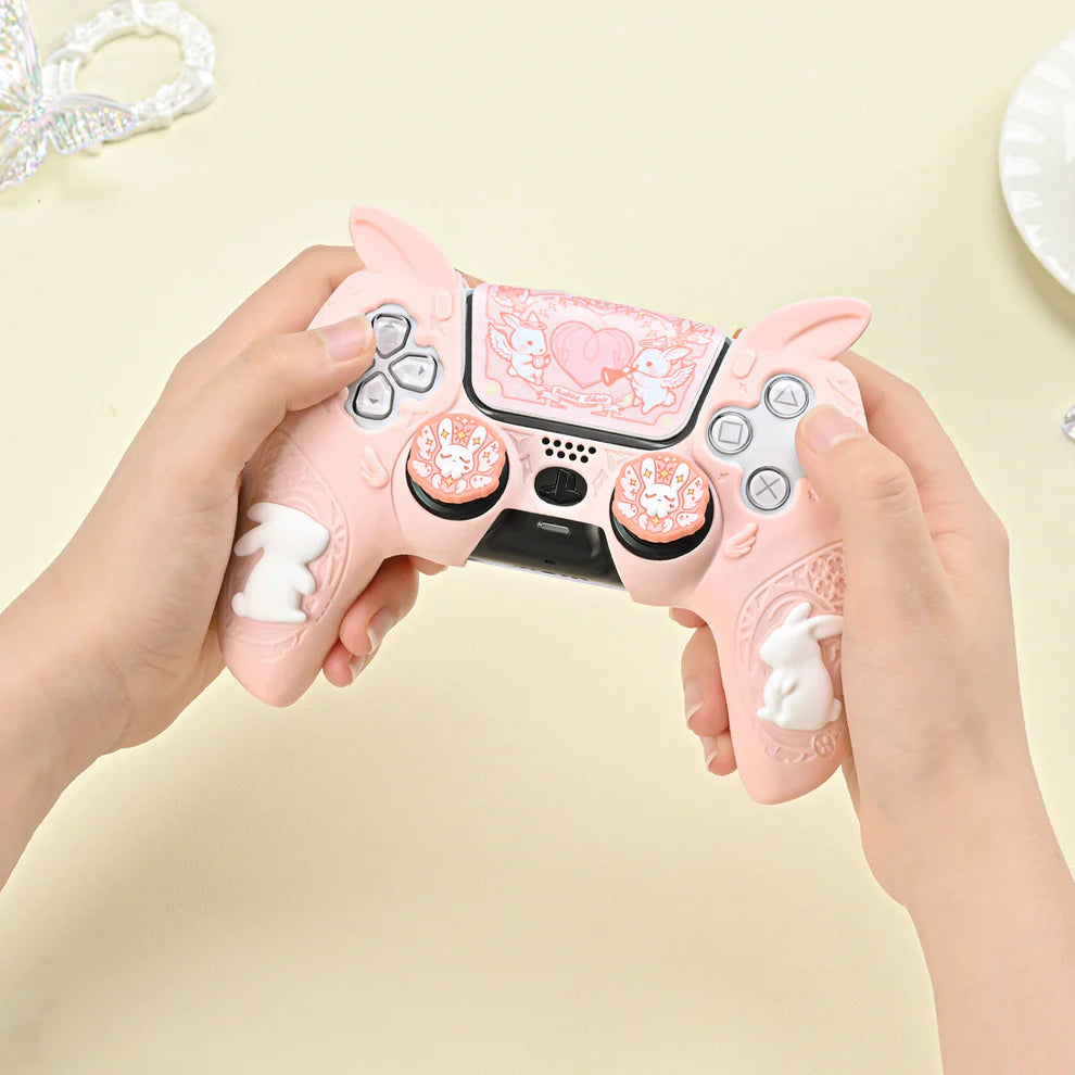 GeekShare "Gothic Bunny" PS5 Controller Skin (Pink)