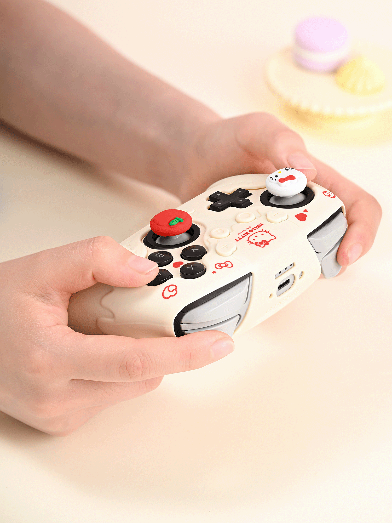 GeekShare Sanrio NS2 Pro Skin - Hello Kitty Weiss