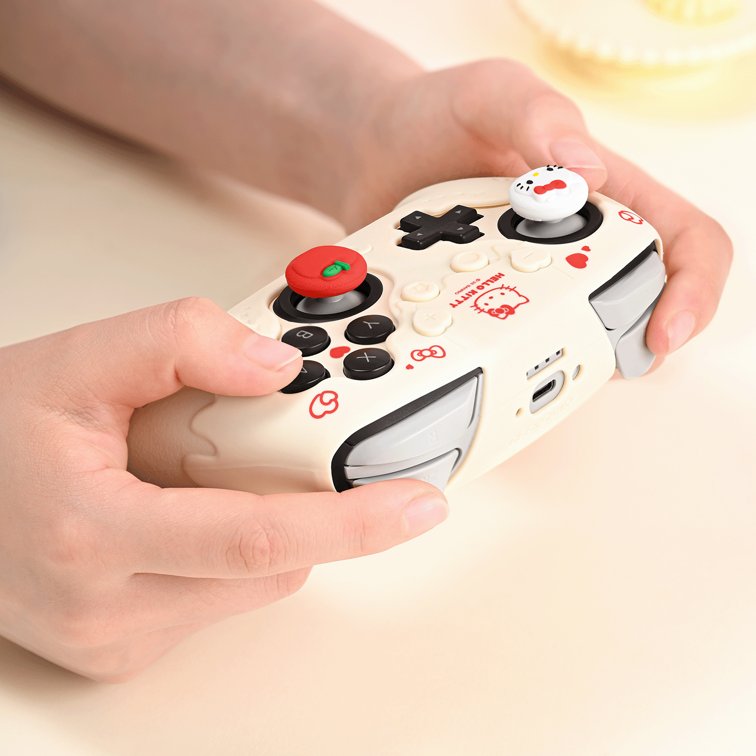 GeekShare Sanrio NS2 Pro Skin - Hello Kitty Weiss
