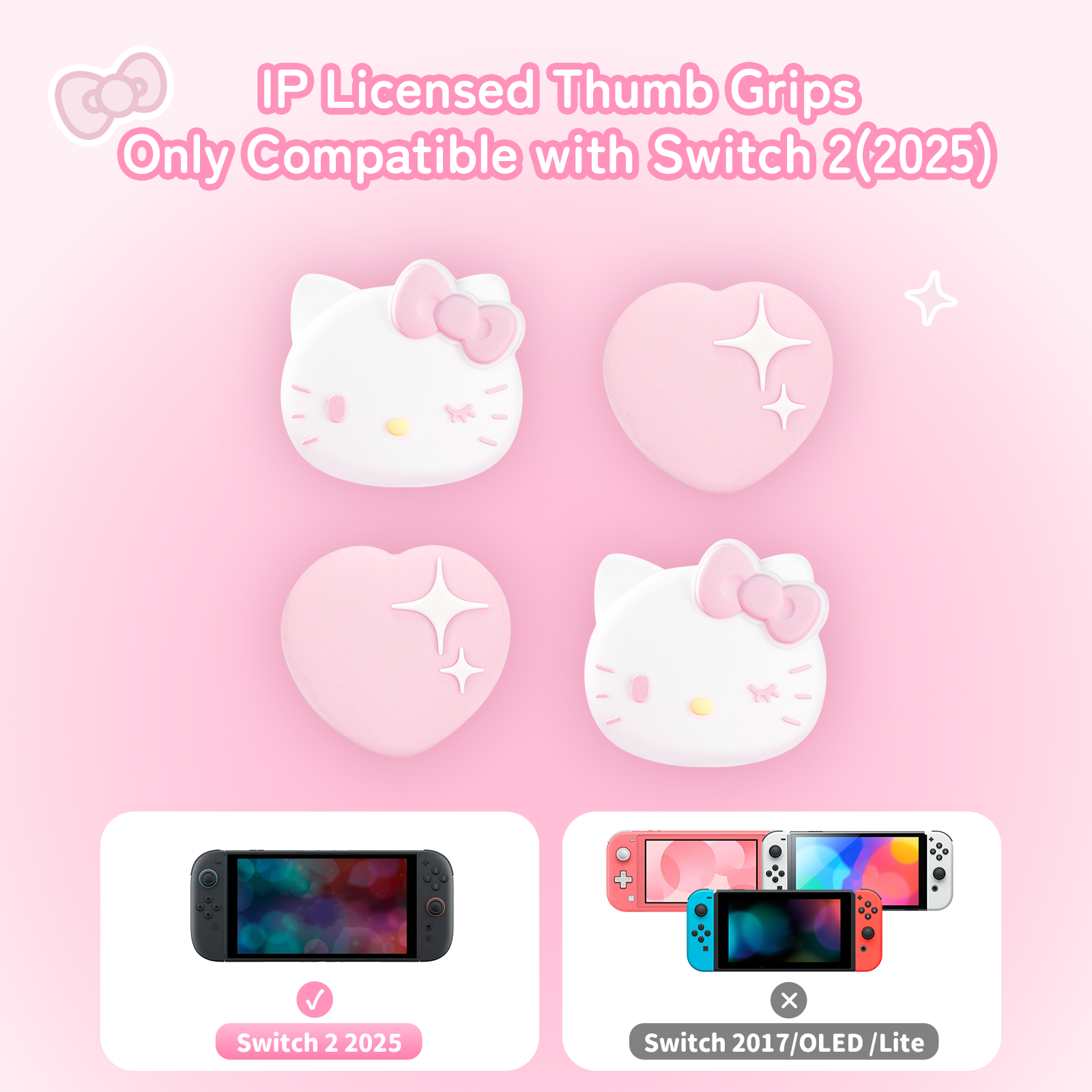 GeekShare "Hello Kitty" Thumb Grips (Nintendo Switch 2)