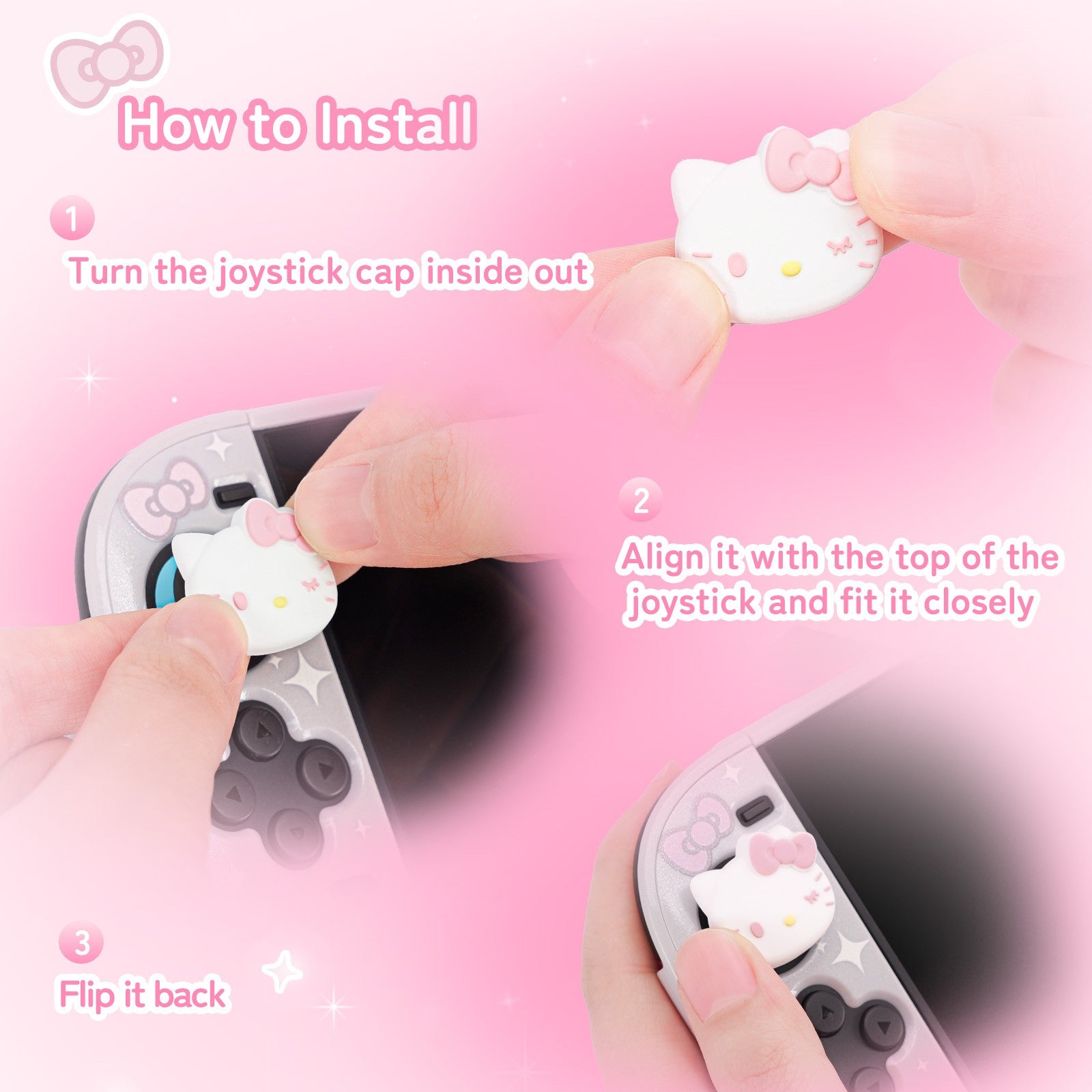 GeekShare "Hello Kitty" Thumb Grips (Nintendo Switch 2)