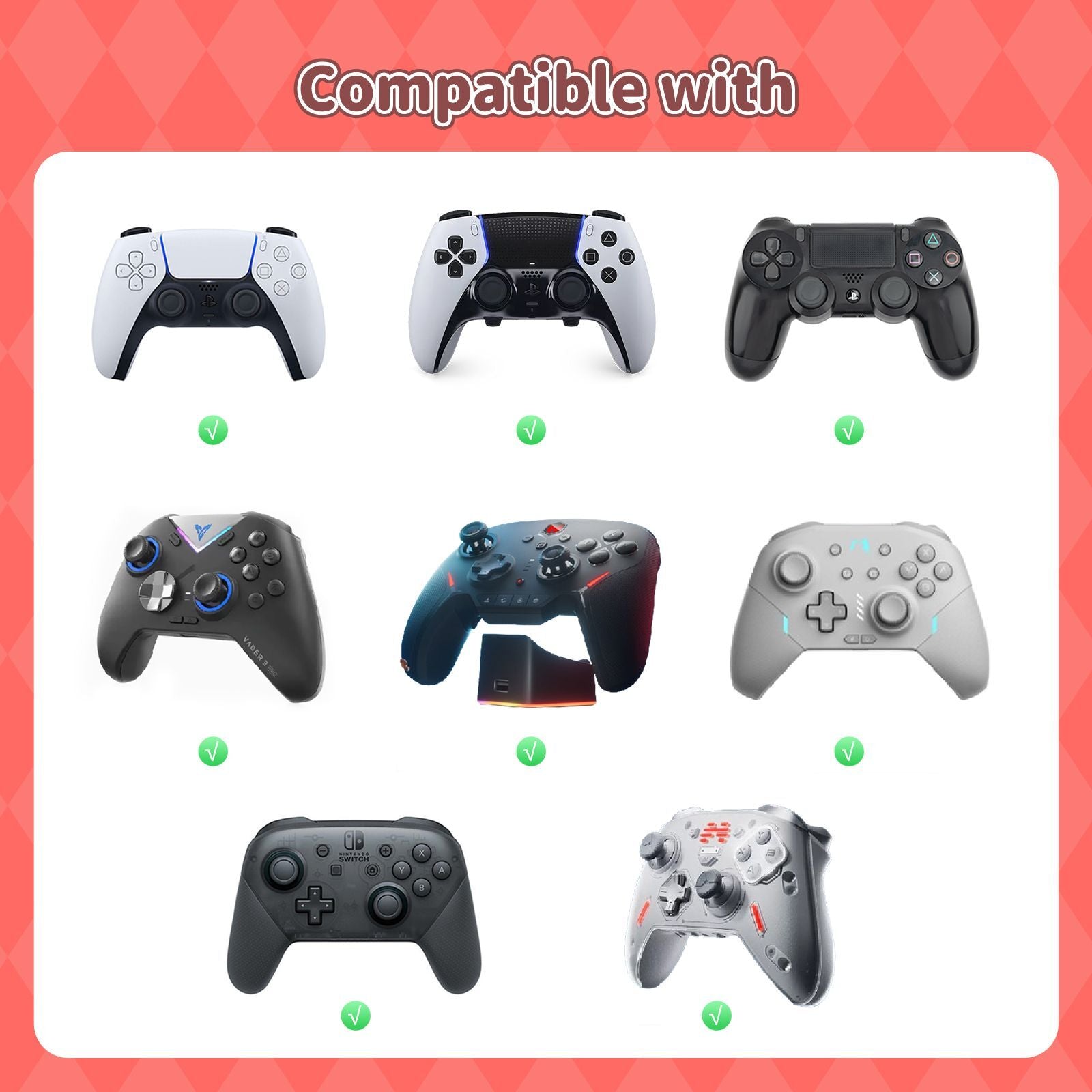 GeekShare "Hello Kitty Companion" Thumb Grips (NS Pro, PS4 & PS5)