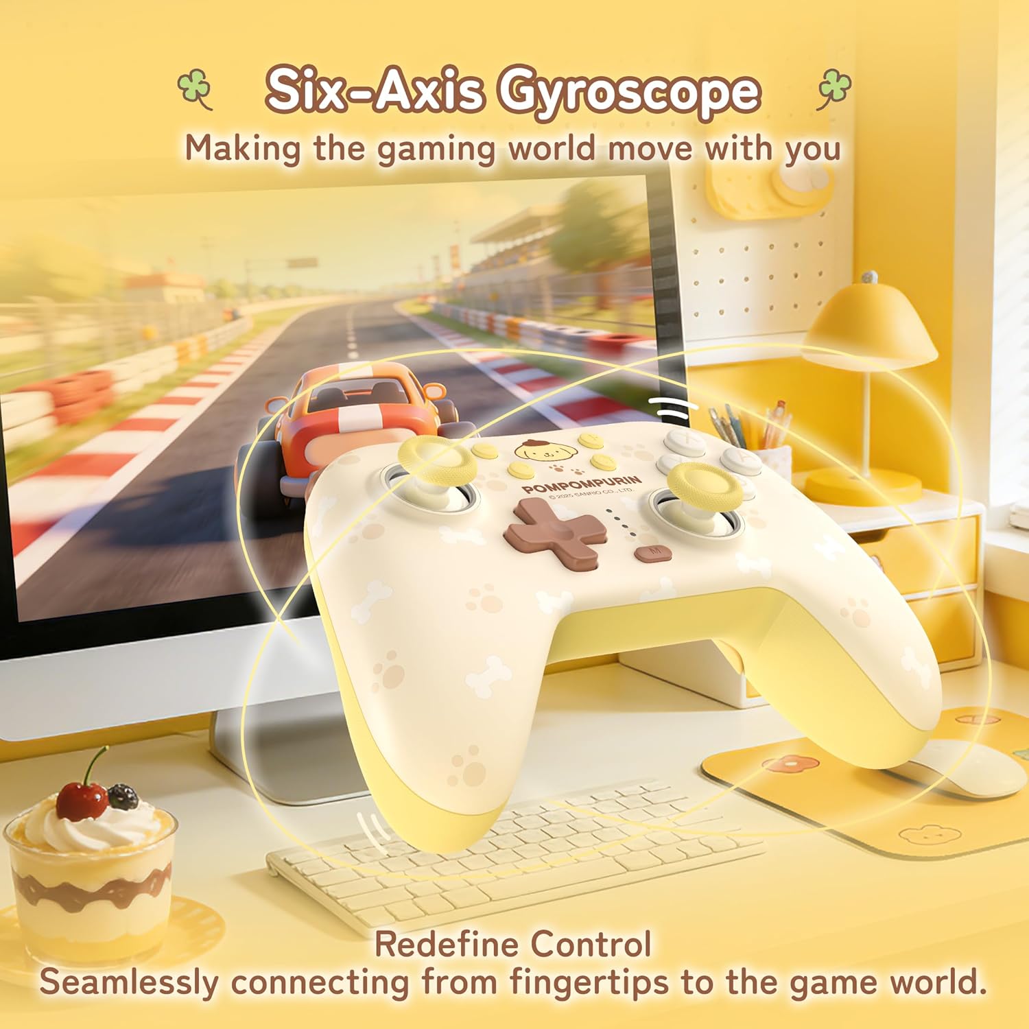 Geekshare Pompompurin Wireless Nintendo Controller