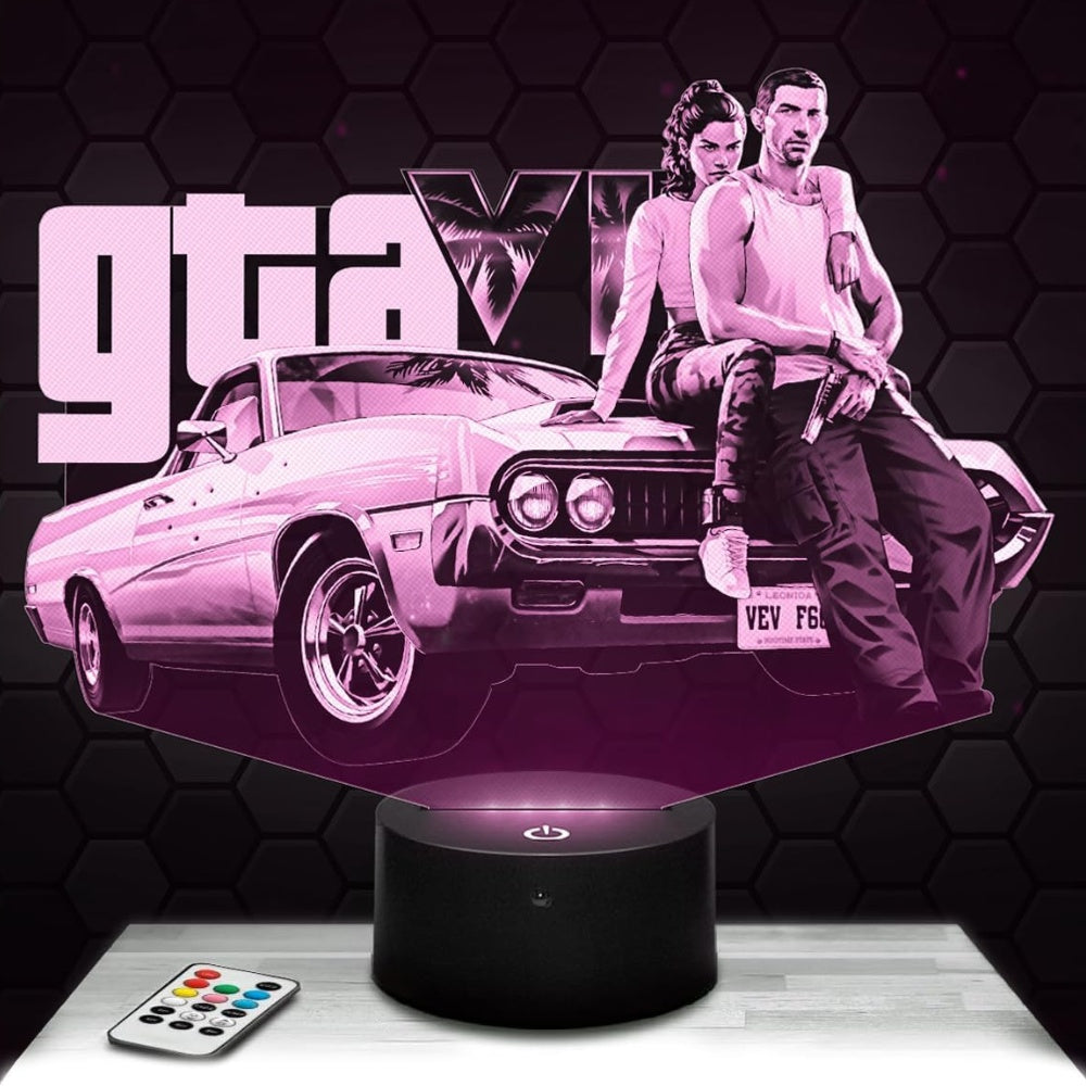 GTA VI  - 3D Dekoration Lampe