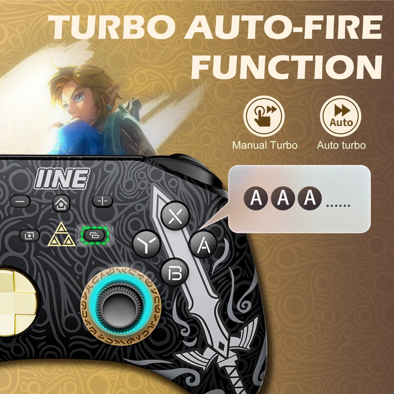 IINE Nintendo Switch Ares Zelda Wireless Controller