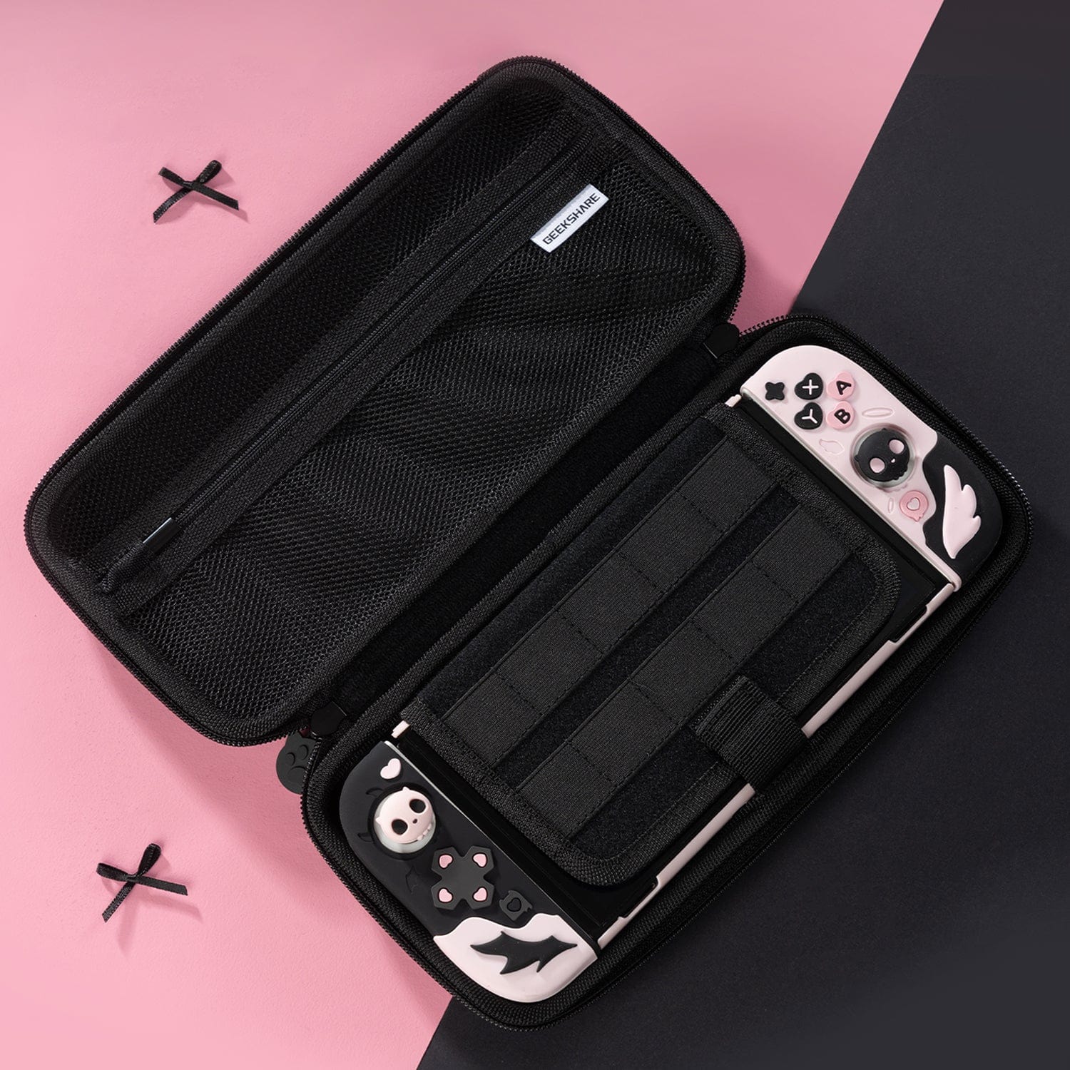 GeekShare "Pink Skull" Nintendo Schutzhülle