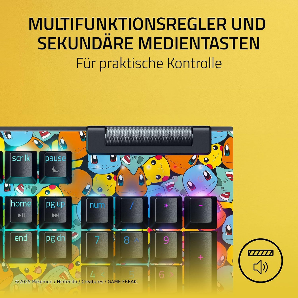 Razer BlackWidow V4 X Mechanische Gaming Tastatur Pokémon Edition