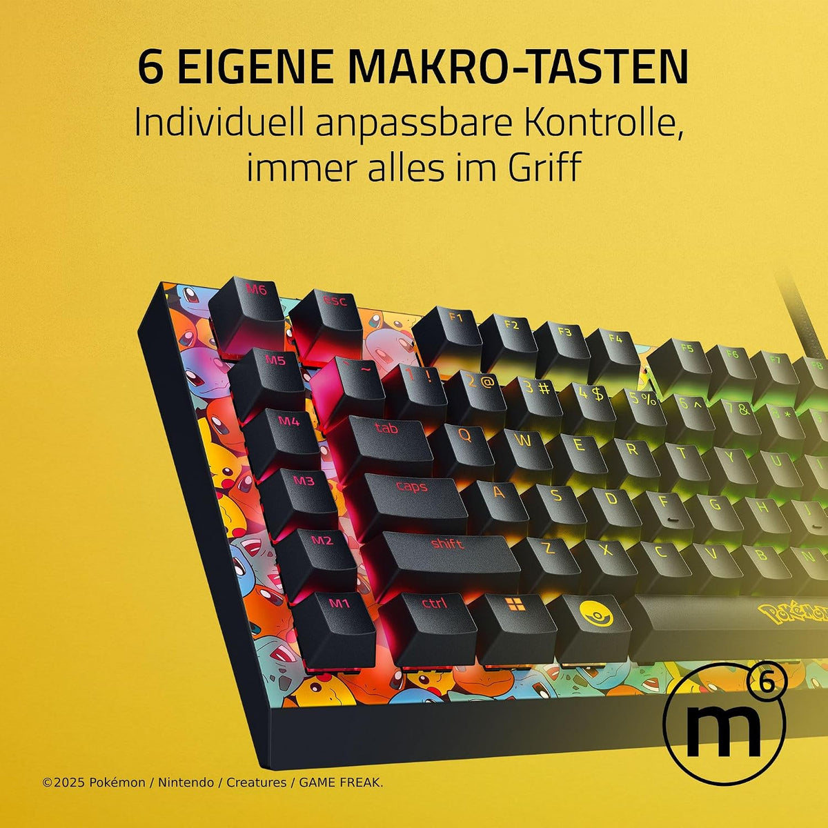 Razer BlackWidow V4 X Mechanische Gaming Tastatur Pokémon Edition