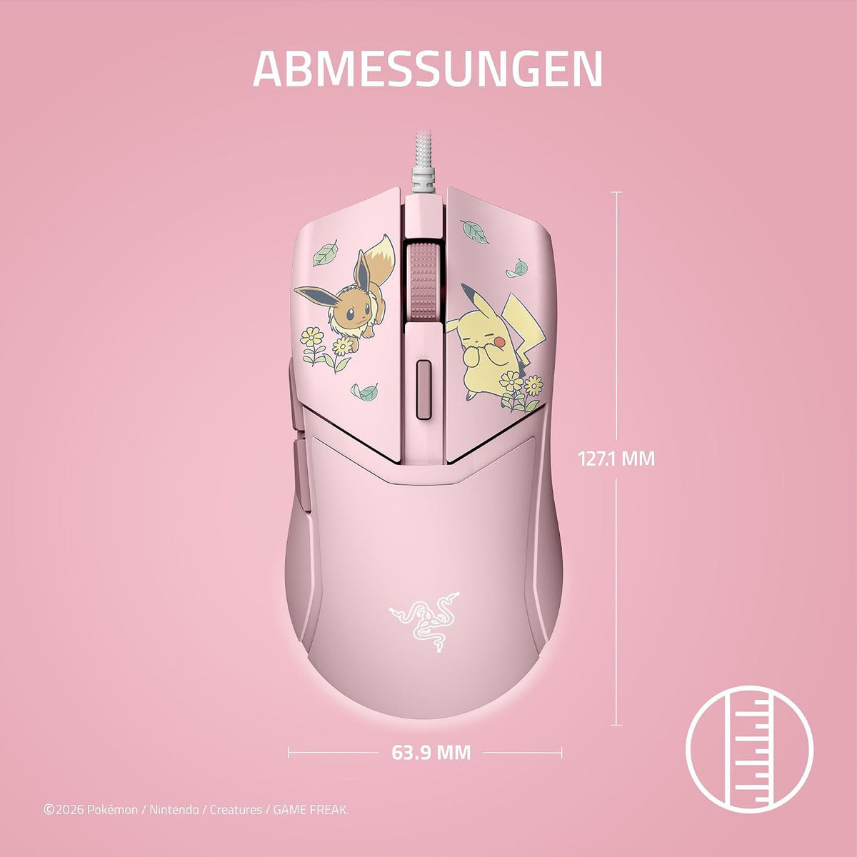 Razer Cobra Gaming-Maus Pokémon Edition Pink
