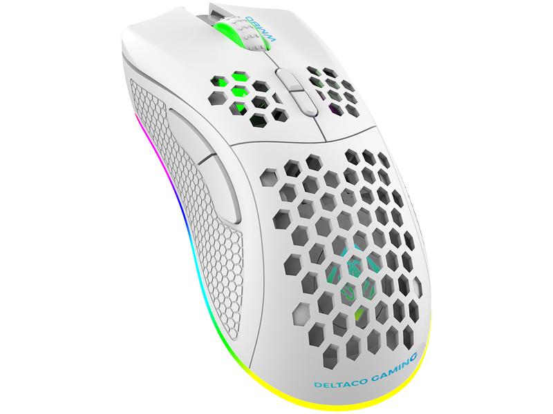 Deltaco gaming mouse WM80 RGB white