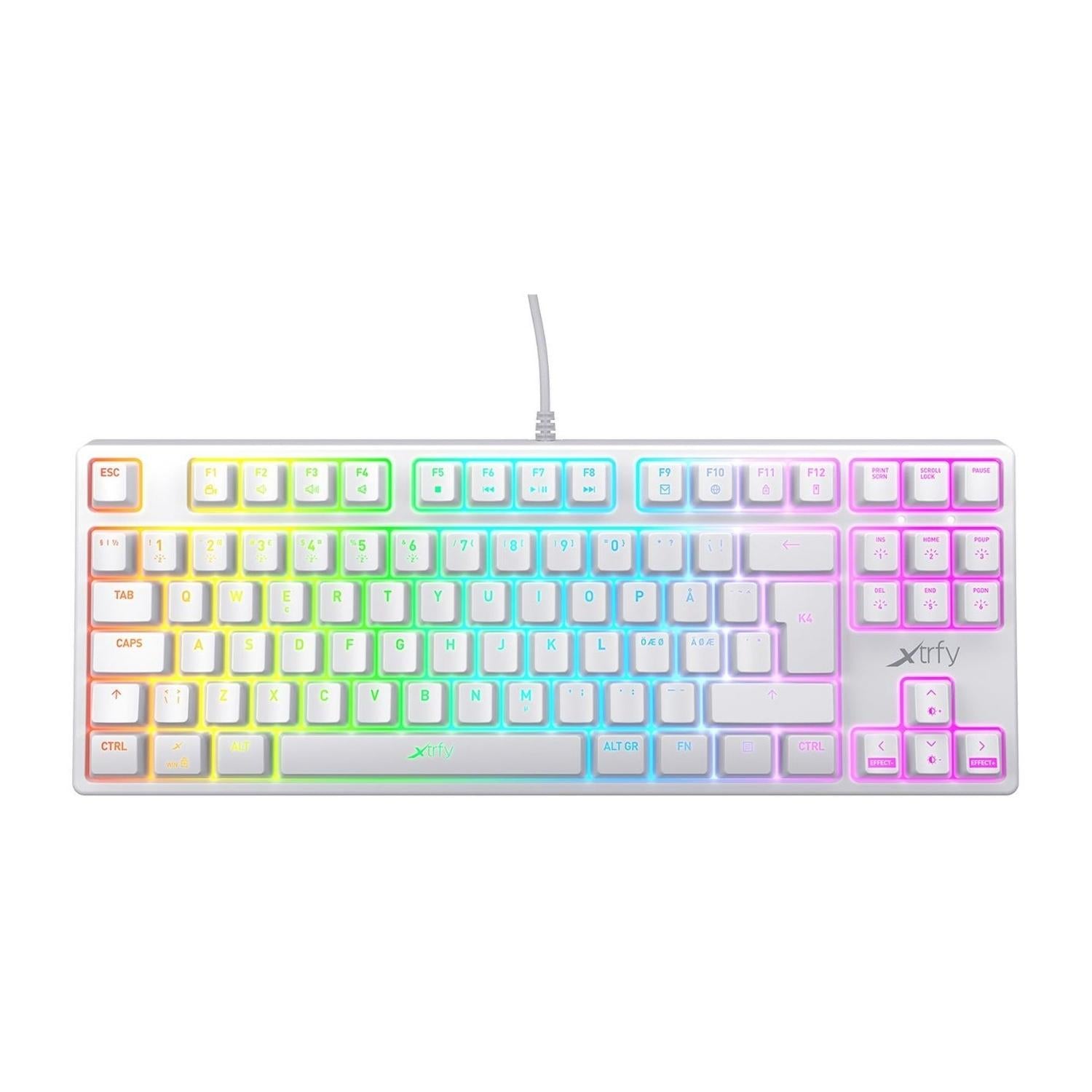 Xtrfy K4 RGB TKL Gaming Tastatur (Weiss)