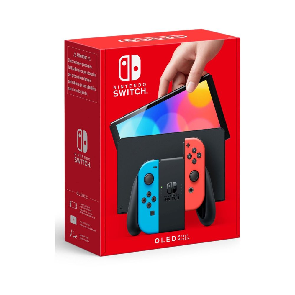 Nintendo Switch Konsole OLED - Neon Rot/Blau